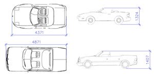 Библиотека чертежей автомобилей для Autocad и Компас