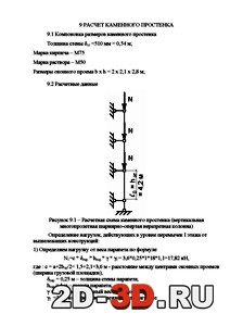 Расчёт каменного простенка