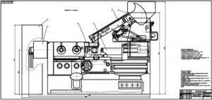 Токарный автомат на базе станка модели 1И611П для обработки детали типа валик