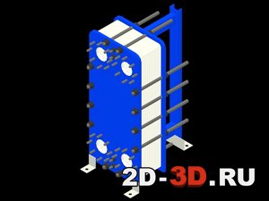 3d модель теплообменника
