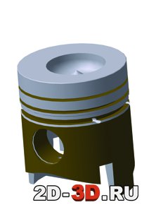 3d поршень 3d модель поршня