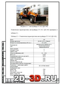 Описание автогрейдера