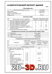 Энергитический паспорт здания