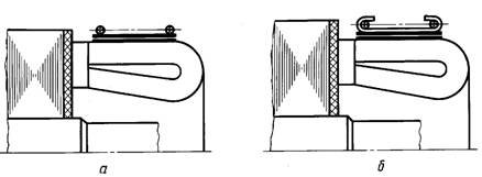Изображение бандажа, закрепляющего обмотку якоря (ротора) в пазовой и на лобовых частях