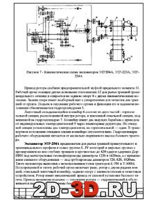 Кинематическая схема экскаваторов ЭТР204А, ЭТР-223А, ЭТР-224А