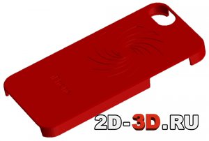 Красный чехол Iphone модель STL