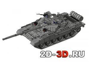 Сборка модели танка Т90