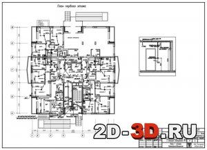 План 1 этажа (электроосвещение) ГП-2