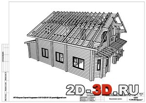 3d модель дома в Arhicad