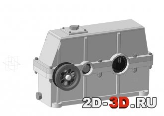 3d модель сборки редуктора в Компас-3D