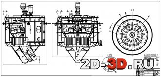 Циркуляционный двухприводной сепаратор d 5,5 метра