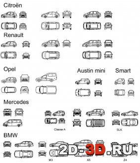 Автомобили чертежи