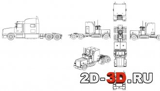 Огромные грузовики dwg