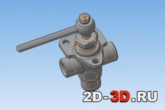 3d модель гидроаппарата кранового
