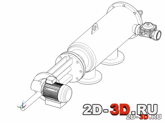 3D модель самопромывного фильтра SAF-1500