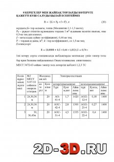 КЕРЕГЕЛЕР МЕН ЖАЙПА? ТОРЛАРДЫ К?ТЕРУГЕ          ?АЖЕТТІ К?Ш САЛУДЫ БЫЛАЙ ЕСЕПТЕЙМІЗ