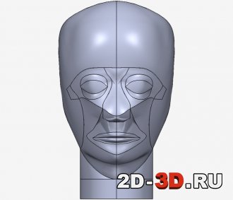 3D модель головы изображение 2