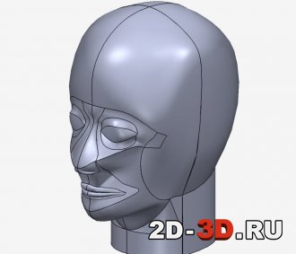 3D модель головы изображение 1