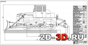 Бульдозер ДЗ-59ХЛ с рыхлительным оборудованием на базе трактора ДЭТ-250