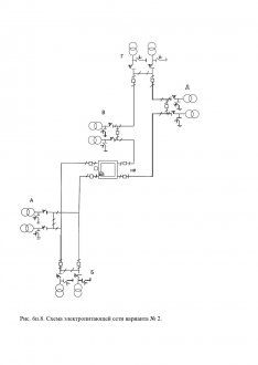 Схема электропитающей сети варианта № 2.
