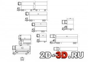 Грузовые автомобили AutoCAD