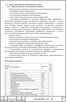 Общая характеристика проектируемого здания