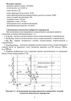 Компоновка монолитного ребристого перекрытия