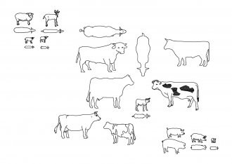 Коровы dwg