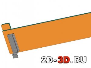 3d модель детали борта вышки