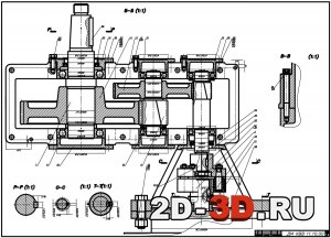 Мотор-редуктор (разрез)