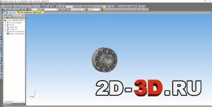 3d модель муфты в Компасе