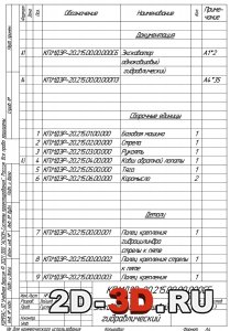 Спецификация экскаватора одноковшового гидравлического