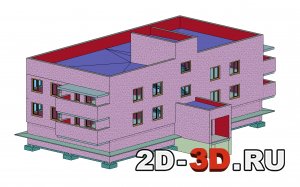 2-этажный многоквартирный жилой дом Разработка информационной модели здания