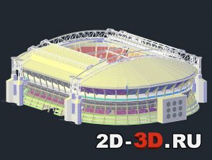 3D модель стадиона «Йохан Кройф Арена» в Амстердаме