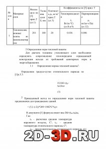 Определение норм тепловой защиты