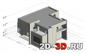 Модель дома в Revit 395 кв. м. Курсовая работа «Информационные технологии в строительстве»