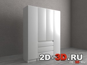 3Д модель шкафа