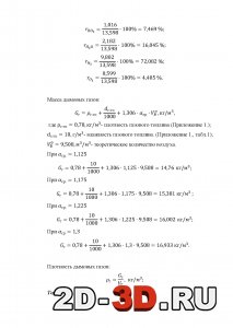 Масса дымовых газов