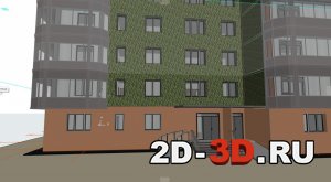 3Д модель дома 2
