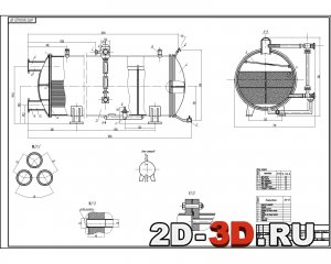 Фреоновый кожухотрубный испаритель затопленного типа ИТР-105