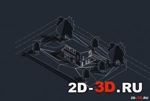 Проект виллы в Revit