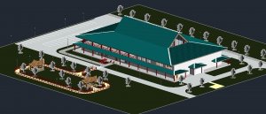 Ресторан на 150 посадочных мест в Revit