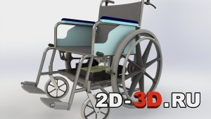 Электрическая инвалидная коляска в SolidWorks