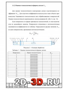 Оценка технологичности формы детали
